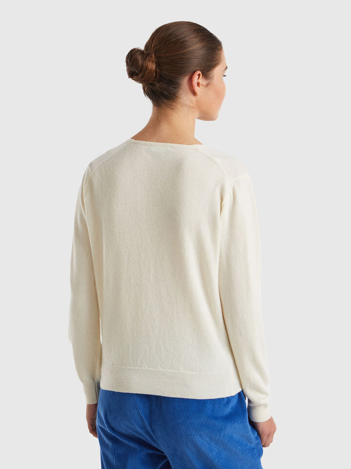 V NECK SWEATER L/S Women image number 2
